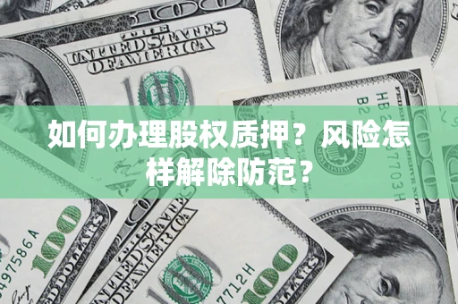 武汉如何办理股权质押？风险怎样解除防范？